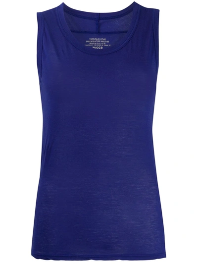 Zucca Relaxed Waistcoat Top In Blue
