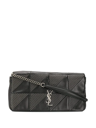 Saint Laurent Jamie Studded Shoulder Bag In Black