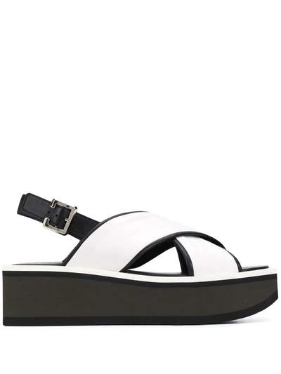 Clergerie Unie Platform Sandals In White