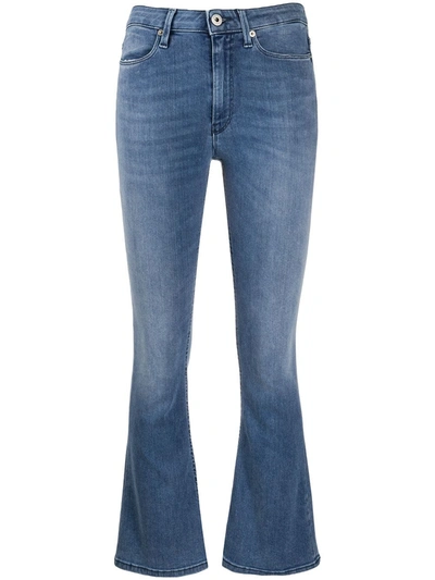 Dondup Slim Cropped Trousers In Blue