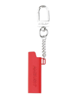 Ambush Logo Lighter Case Keychain In Red