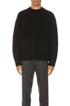 Acne Studios Classic Crewneck Sweater In Black In All Black