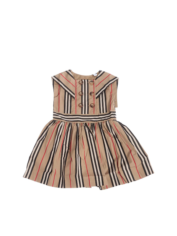 Burberry Kids' Oralie Dress In Archive Beige ModeSens