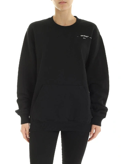 Off-white Corals Print Regular Crewneck Sweatshirt In Black