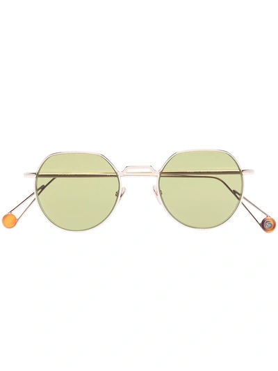 Ahlem Place Dauphine Round-frame Sunglasses In 大地色