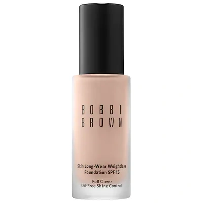 Bobbi Brown Skin Long-wear Weightless Liquid Foundation With Broad Spectrum Spf 15 Sunscreen, 1 oz In Porcelain 0 (extra Light Beige With Yellow And Pink Undertones)