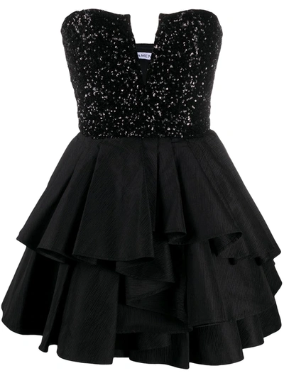 Amen Ruffled Short Dress In As Sample