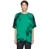 Off-white Tie Dye Short Sleeve Tee In Green