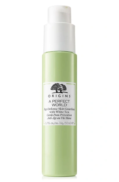 Origins A Perfect World(tm) Age-defense Skin Guardian With White Tea Face Serum, 1 oz