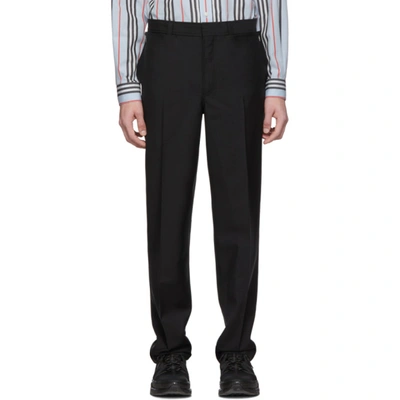 Burberry Black Wide Tailored Trousers