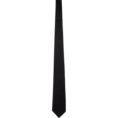 Burberry Pointed Tip Tie In Black