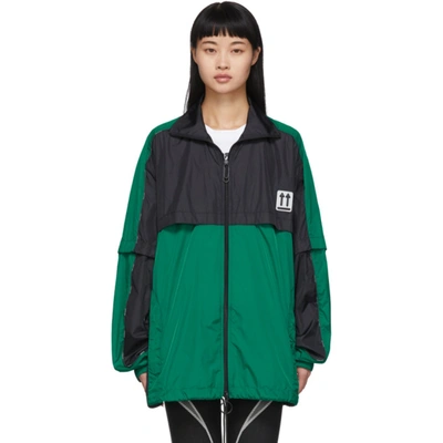 Off-white Green And Black River Trail Jacket In Mint