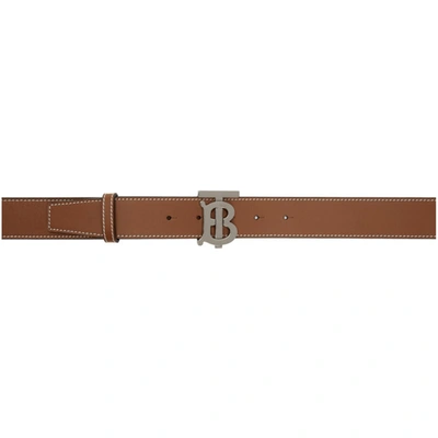 Burberry Tan Monogram Belt