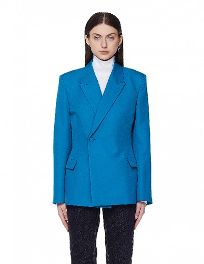 Balenciaga Blue Waisted Jacket