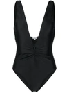 Ganni Black Armholes One-piece Swimsuit