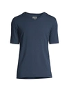 Hanro Casuals Short-sleeve V-neck T-shirt In Deep Navy