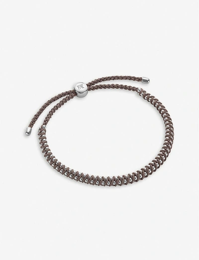 Monica Vinader Sterling Silver And Mink Rio Mini Friendship Bracelet