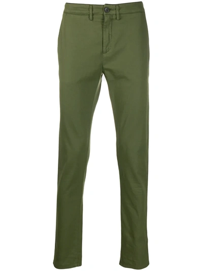 Department 5 Dyed Micke Slim Trousers In Green