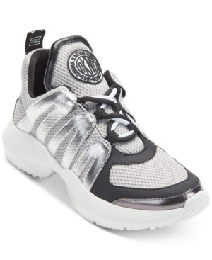 Dkny Lynzie Sneakers, Created For Macy's In Silver/black | ModeSens
