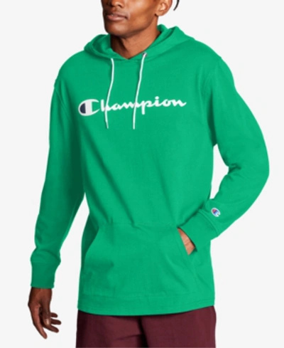 Champion Men s T shirt Hoodie In Green Myth ModeSens