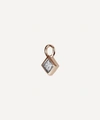 Maria Tash 18ct Diamond Princess Charm In Rose Gold