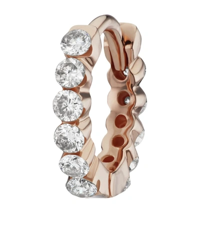 Maria Tash 6.5mm Diamond Invisible Set Et In Rose Gold