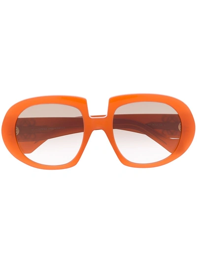 Loewe Oversize Acetate Sunglasses In 橘色