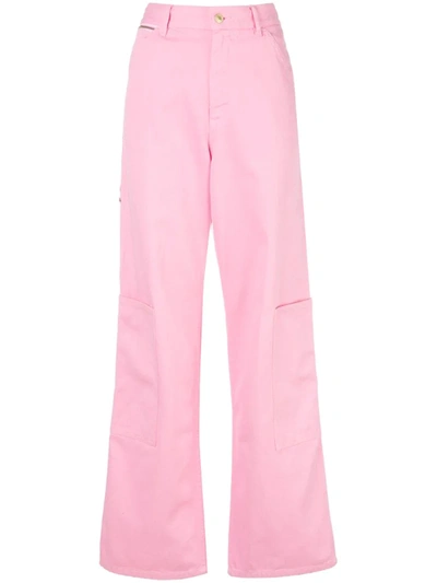 Marc Jacobs Cotton Denim Carpenter Jeans In Pink