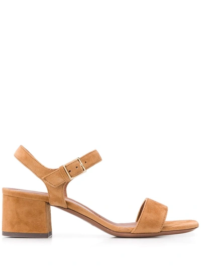 L'autre Chose Square Toe Sandals In Neutrals