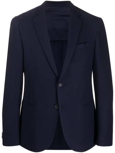 Hugo Boss Single Breasted Blazer In Blue