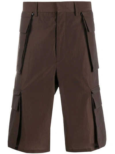 Fendi Knee-length Cargo Shorts In Brown