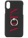 Valentino Garavani Vltn Print Iphone Xs Max Case In Black