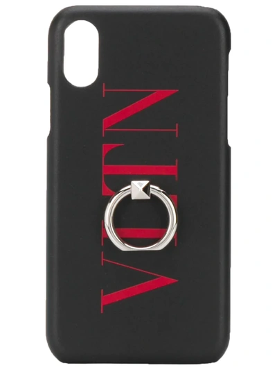 Valentino Garavani Vltn Print Iphone Xs Max Case In Black