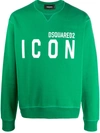 Dsquared2 Icon Logo Sweatshirt In Green