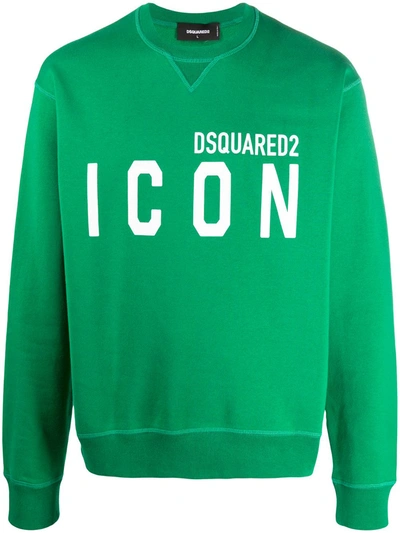 Dsquared2 Icon Logo Sweatshirt In Green