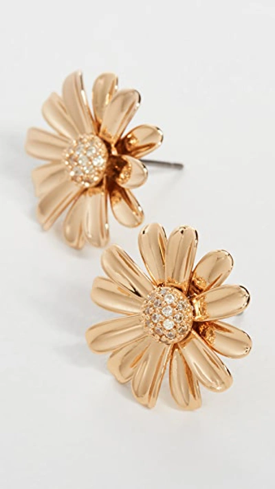 Kate Spade Into The Bloom Studs In Gold