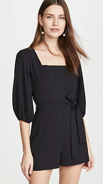 Amanda Uprichard Walsh Romper In Black