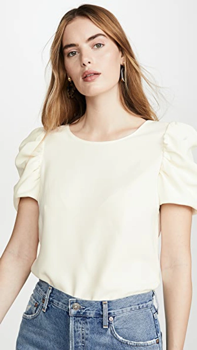 Amanda Uprichard Merris Top In Ivory