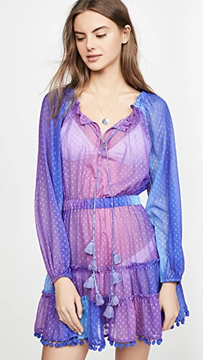 Playa Lucila Ombre Cover Up Dress In Purple