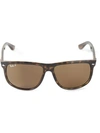 Ray Ban Rectangular Frame Sunglasses In Black
