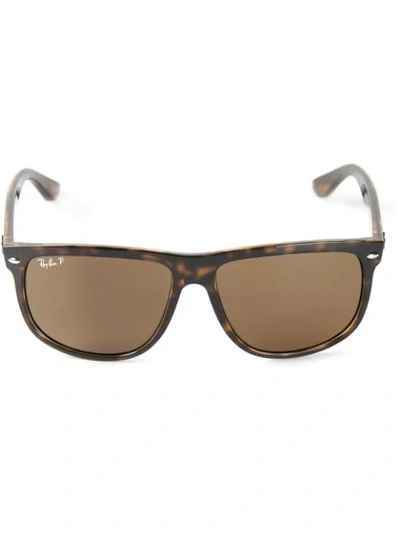 Ray Ban Rectangular Frame Sunglasses In Black