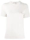 Pringle Of Scotland Short-sleeve Fitted T-shirt In Neutrals