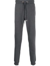 Philipp Plein Gothic Cotton Track Pants In Grey