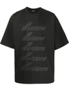 We11 Done Oversized Logo-print T-shirt In Black