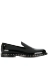 Valentino Garavani Rockstud Slippers In Black