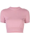 Alexis Finzi Cropped Top In Pink