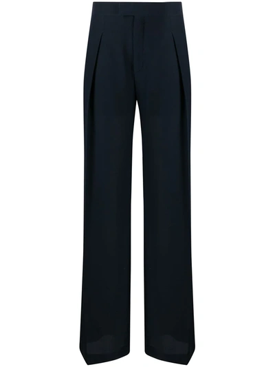 Chloé Tailored Wide Leg Trousers In Blue
