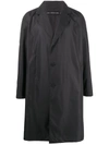 Issey Miyake Button Down Oversized Fit Coat In Black