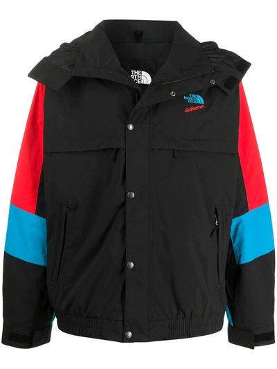 The North Face Long Sleeve Block Colour Raincoat In Black