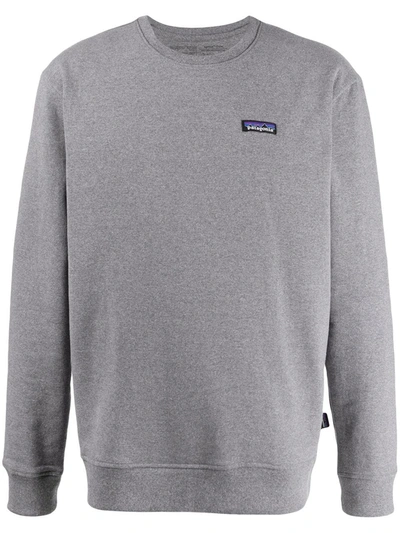 Patagonia P-6 Label Uprisal Crew Sweatshirt Gravel Heather In Grey